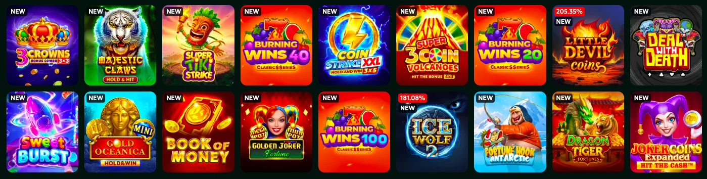 нові ігри на гроші